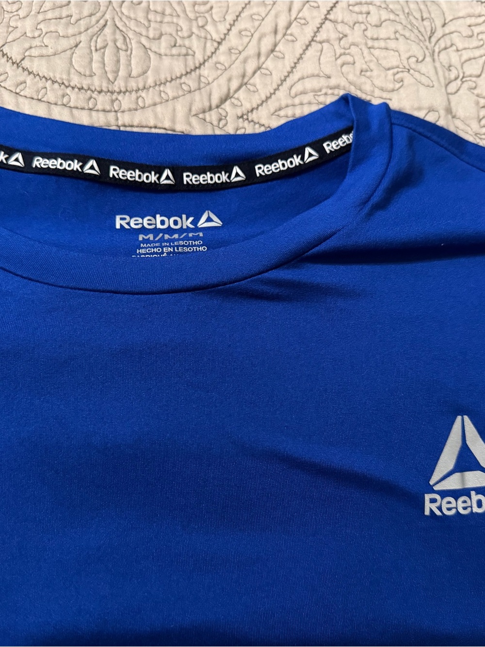 Reebok Men’s Royal Blue Short Sleeve Logo Tee